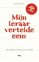 Mijn leraar vertelde eens - Jaap Toorenaar - ebook - thumbnail