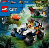LEGO City 60424 Jungleonderzoekers: rode panda-missie met terreinwagen