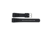 Horlogeband Universeel JD002 Silicoon Zwart 24mm