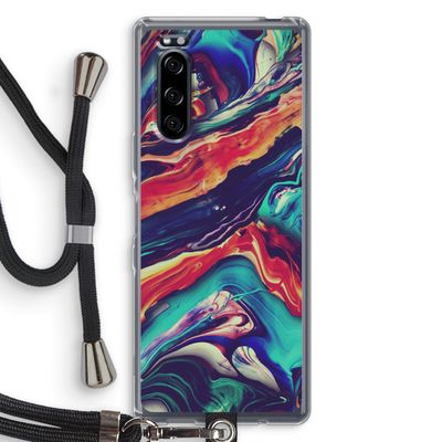 Chameleon Sun: Sony Xperia 5 Transparant Hoesje met koord