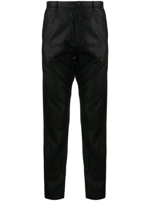 Julius pantalon slim à taille haute - Noir