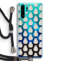 Uilen: Huawei P30 Pro Transparant Hoesje met koord