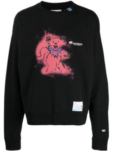 Maison MIHARA YASUHIRO sweat en coton à logo brodé - Noir