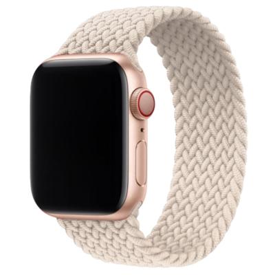 Apple Watch Nylon Gevlochten Solo Band - Sterrenlicht - 44, 45, 46 & 49mm - L Apple Watch Nylon Gevlochten Solo Band - Sterrenlicht - 44, 45, 46 & 49mm - L