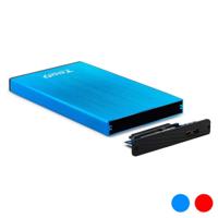 Behuizing voor Harde Schijf TooQ TQE-2527 2,5" USB 3.0 Kleur Blauw