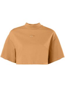 Reebok LTD t-shirt en coton Vectorà coupe crop - Marron