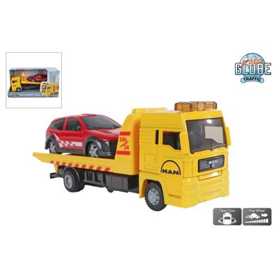 Kids Globe Man bergingswagen 19cm met auto 10,5cm