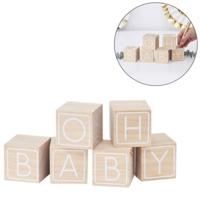 Ginger Ray gastenboek baby blocks 6 stuks | 5 stuks