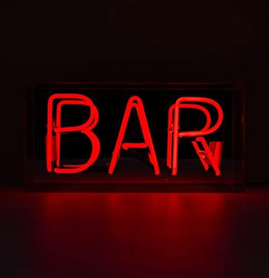 Glas Neon Box - Bar