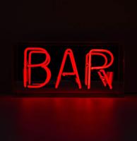 Glas Neon Box - Bar