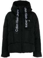 Calvin Klein Jeans veste matelassée à logo brodé - Noir