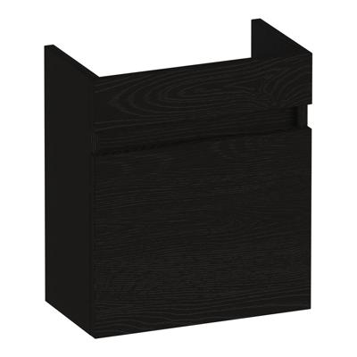 Brauer Joy Fonteinkast - 40 cm - 1 Deur - Greeploos - Rechtsdraaiend - Timber Black