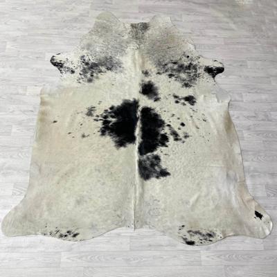 Koeienhuid zwart creme 235x200cm XL