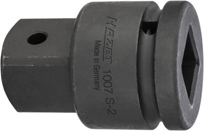 HAZET Vergrotingsstuk 1007S-2 · 3/4 inch (20 mm) vierkant hol · 1 inch (25 mm) vierkant massief · Lengte: 65 mm