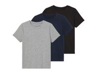 pepperts! 3 kinder t-shirts (146/152, Zwart/grijs/donkerblauw)