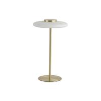 Searchlight TafellampRecord goud met wit glas - EU33120PB