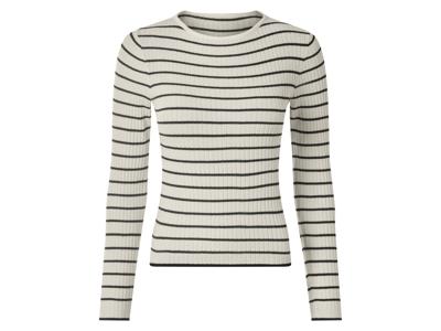 esmara Dames top (Zwart/wit, XS (32/34))