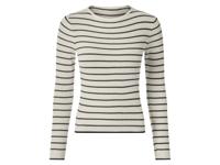 esmara Dames top (Zwart/wit, XS (32/34))
