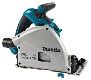 Makita DSP601ZJU 2x18v Accu Invalcirkelzaag 165 mm Zonder accu's en lader, in Mbox met AWS zender - DSP601ZJU