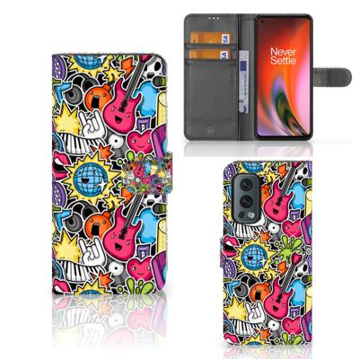 OnePlus Nord 2 5G | Wallet Case | met Pasjes | Punk Rock