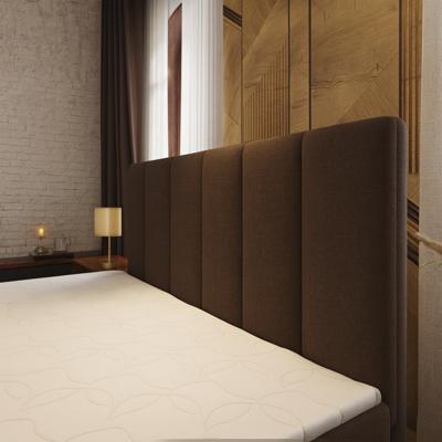 OP=OP Hoofdbord Monza 140 x 100 Velvet Bruin