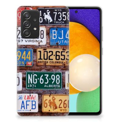Samsung Galaxy A52 (5G/4G) | Siliconen hoesje | met foto Kentekenplaten