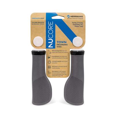 Herrmans handvatten nucore grip town peak 130mm grijs