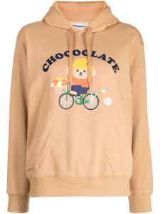 CHOCOOLATE hoodie à logo imprimé - Marron