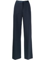 Ermanno Scervino pantalon à taille haute - Bleu