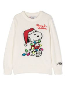 MC2 Saint Barth Kids pull Snoopy Waiting For 10 en maille intarsia - Tons neutres