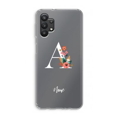 Pink Bouquet: Samsung Galaxy A32 5G Transparant Hoesje