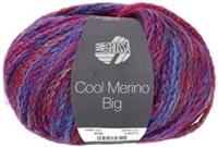 Lana Grossa Cool Merino Big Color 408 Fuchsia/Violet/Blauwgrijs/Rokerblauw/Lichtgrijs/Blauw/Tomaat - thumbnail