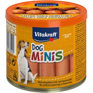 Vitakraft Dog Minis snackworstjes voor de hond (120 g) 6 verpakkingen