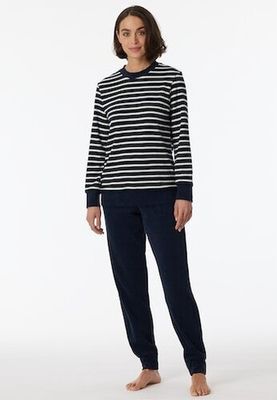 Schiesser Schiesser Pyjama Long nightblue 180116 42/XL