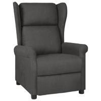 Fauteuil verstelbaar stof donkergrijs - thumbnail
