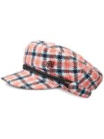 Maison Michel casquette gavroche New Abby en tweed - Rose