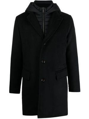 Moorer manteau Mitchel à capuche détachable - Bleu