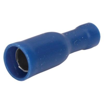 Bofix kabelschoen amp vrouw rond 4,0mm blauw (25st)