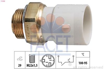 Temperatuurschakelaar, radiateurventilator 75182