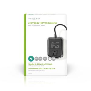 Nedis POCO105 netvoeding & inverter Binnen 100 W Zwart