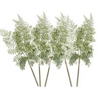 Kunstplant bosvaren tak - 5x - 58 cm - groen - kunststof decoratie