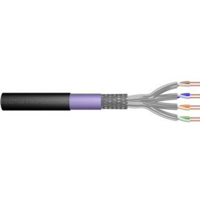 ASSMANN Electronic DK-1741-VH-1-OD 100m Cat7 SF/UTP (S-FTP) Zwart netwerkkabel
