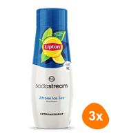 SodaStream - Lipton Ice Tea Citroen Siroop - 3x 440ml