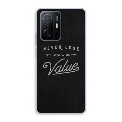 Never lose your value: Xiaomi 11T Transparant Hoesje