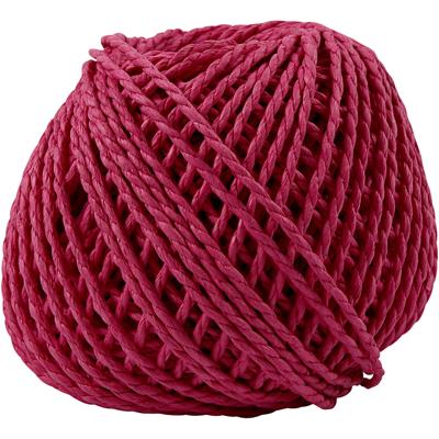 Creativ Company Papier garen, dikte 2,5-3 mm, roze, 150 gr, 40 m/ 1 bol
