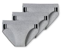 Schiesser Rio slips 3-pack 95/5 met stoffen band grijs Schiesser Rio slips 3-pack 95/5 met stoffen band grijs