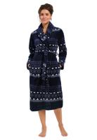 Dames badjas fleece - Noors dessin - Pastunette-46