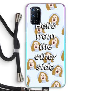 Hello: Oppo A92 Transparant Hoesje met koord