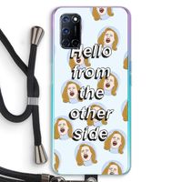 Hello: Oppo A92 Transparant Hoesje met koord