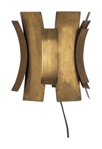 BePureHome Wandlamp 'Course' kleur Antique Brass